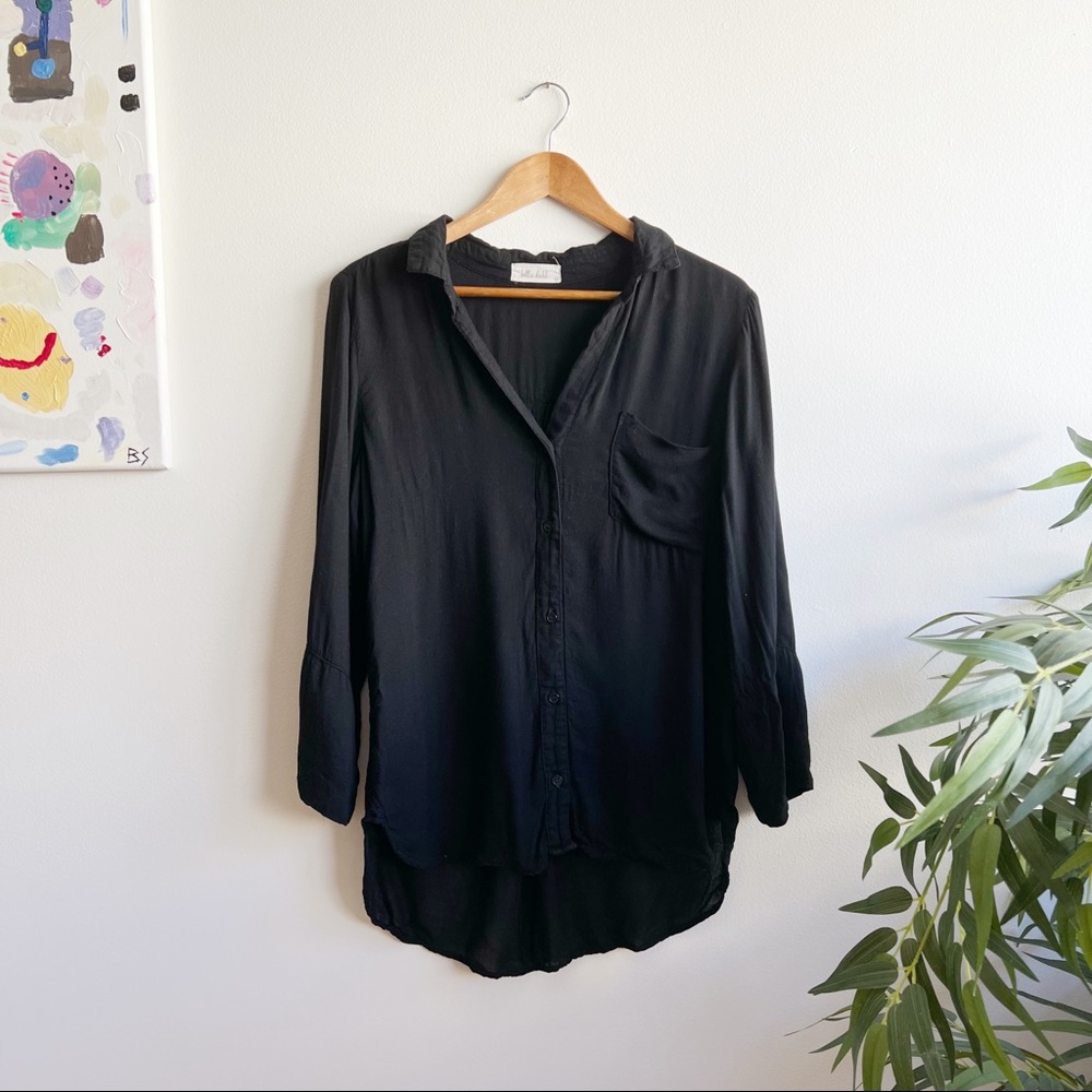 Bella Dahl Black Button Down Tunic - M